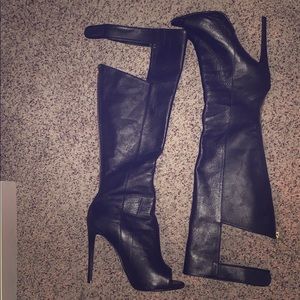 Tony Bianco Addison Knee Length Open-toed boots